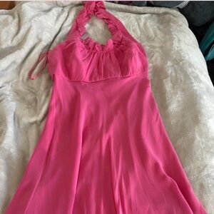 Donna Rico pink halter neck dress
